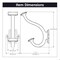 Hickory Hardware Bungalow Collection Signature Hook 1-1/2 Inch Center to Center Matte Black Finish P2155-MB - alternate 4